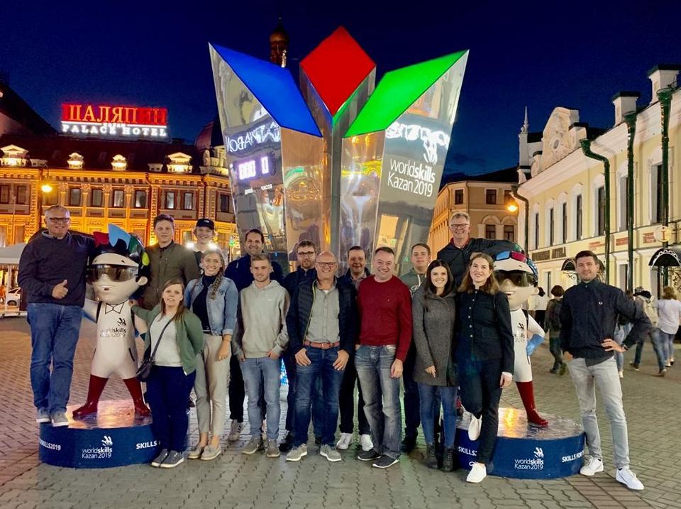 Kazan bei Nacht: Die bayerische Delegation nutzte die Gelegenheit, sich die Stadt anzusehen
