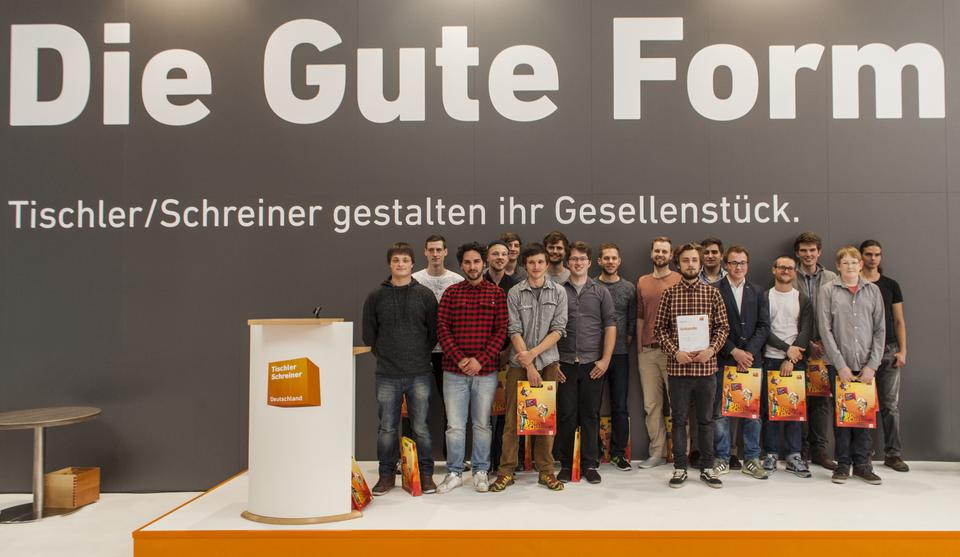 Die Teilnehmer des Bundesentscheids Die Gute Form 2015.
